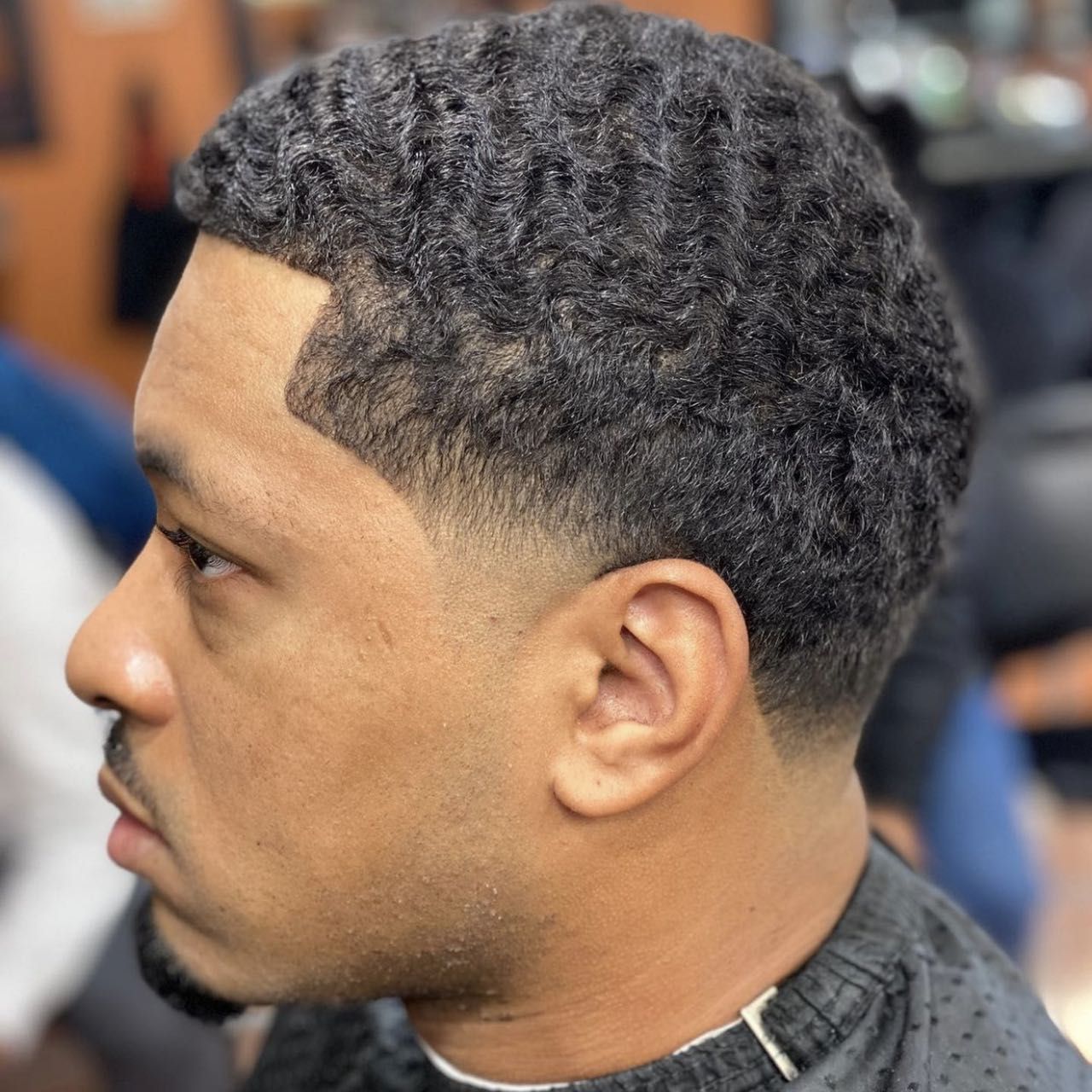 360 waves with drop fade by Quan — Rocky's Primetime Barbershop Atlanta