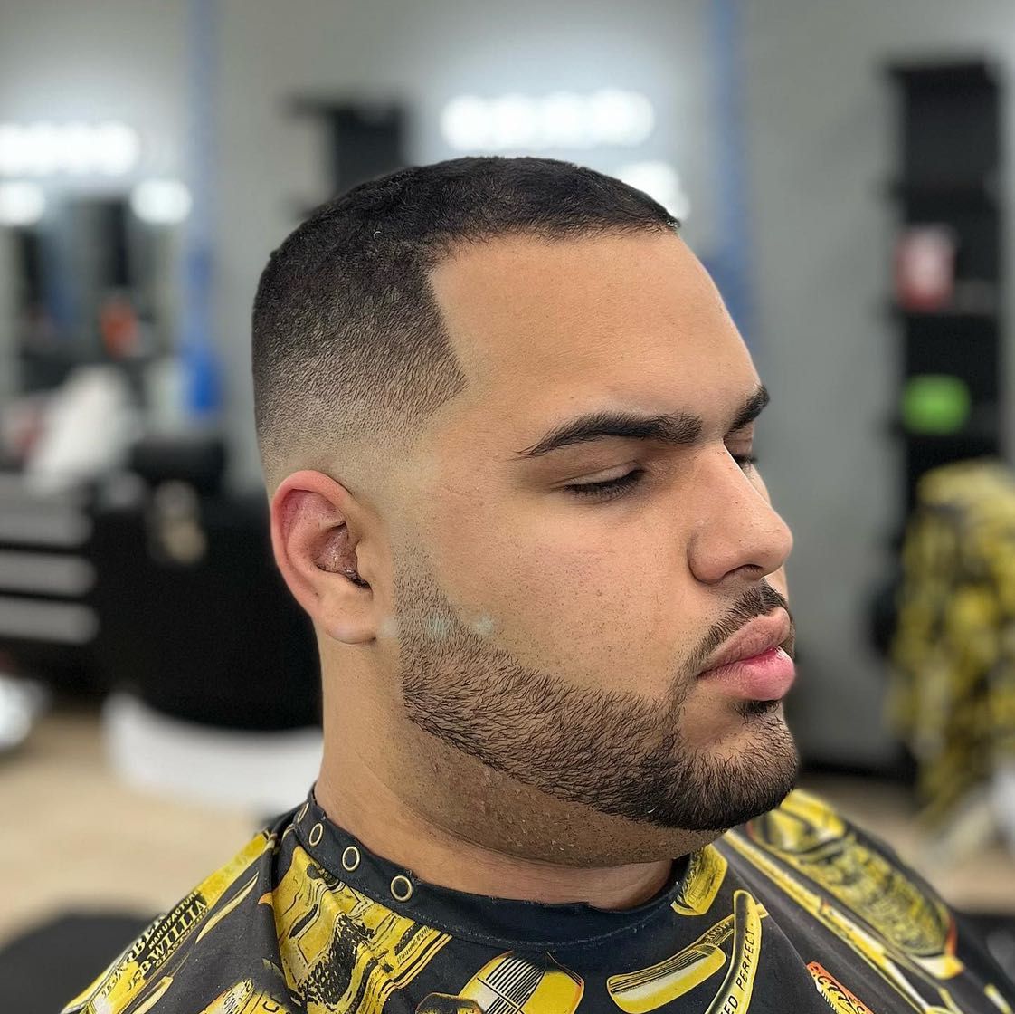 Skin fade with beard line-up by Ro_cutz — Rocky's Primetime Barbershop Atlanta